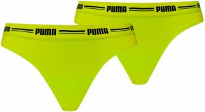 2PACK women's thong Puma green