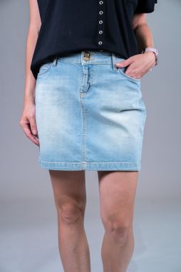 Tommy Hilfiger Sukňa - milan skirt beac svetlomodrá
