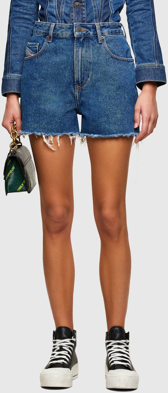 Diesel Krátke nohavice - DEREGR SHORTS modré