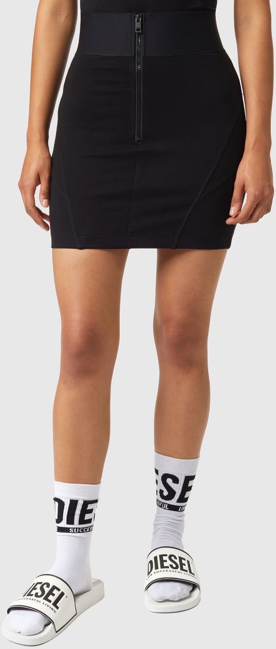 Diesel Sukňa - OSUBBY SKIRT čierna