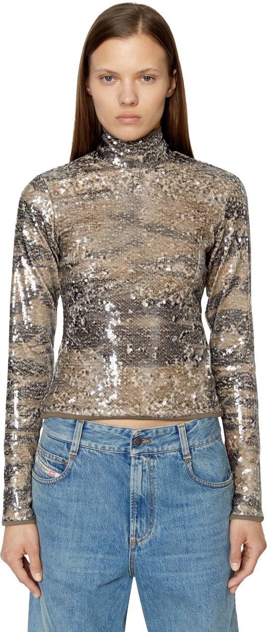 Diesel Top - T-SEQUI TANK TOP béžový
