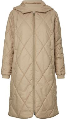 Tommy Hilfiger Kabát - LW SORONA QUILTED COAT béžový