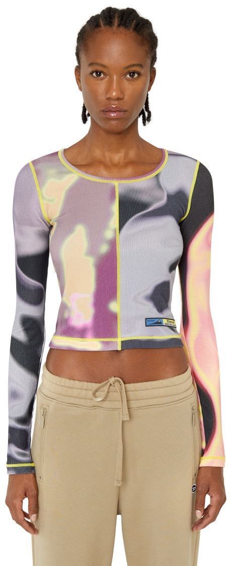 Diesel Top - T-BALLET-CUT TANK TOP modrý