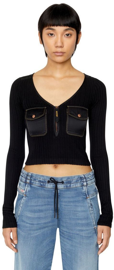 Diesel Top - T-BORDIE TANK TOP čierny