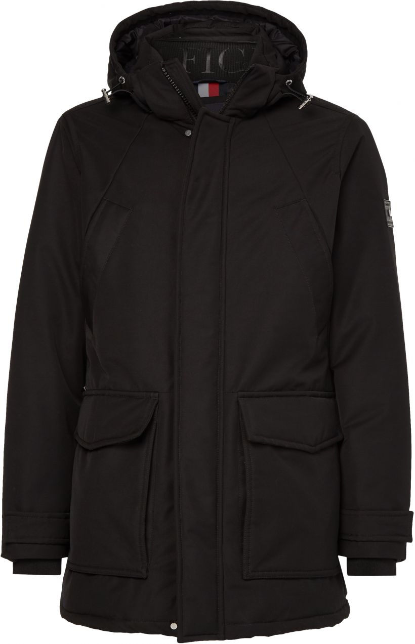 Tommy Hilfiger Kabát - ROCKIE NON FUR DOWN čierny