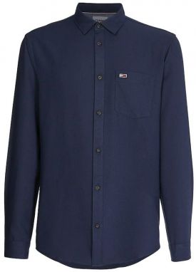 Tommy Jeans Košeľa - TJM SOLID FLANNEL SH modrá