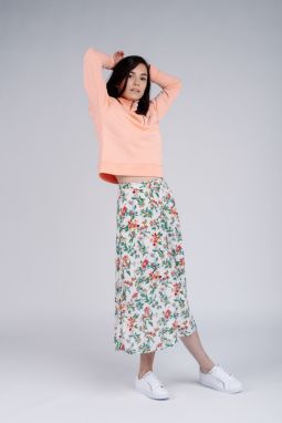 Tommy Jeans Sukňa - TJW SUMMER MIDI SKIRT béžová