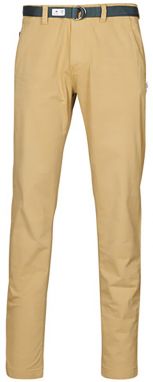Tommy Jeans Nohavice -  TJM TAPERED BELTED PANT khaki farby