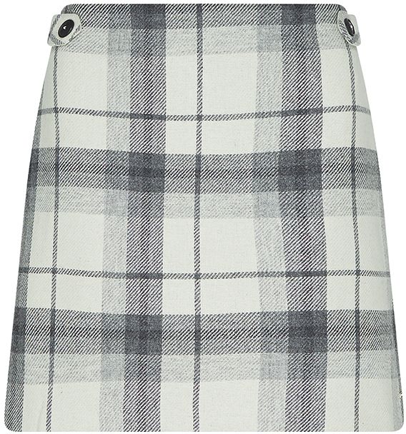 Tommy Hilfiger Sukňa - WOOL BEIGE CHECK MINI SKIRT béžová