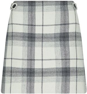 Tommy Hilfiger Sukňa - WOOL BEIGE CHECK MINI SKIRT béžová