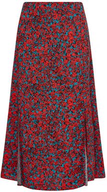 Tommy Hilfiger Sukňa - VISCOSE MIDI SKIRT kvetinová
