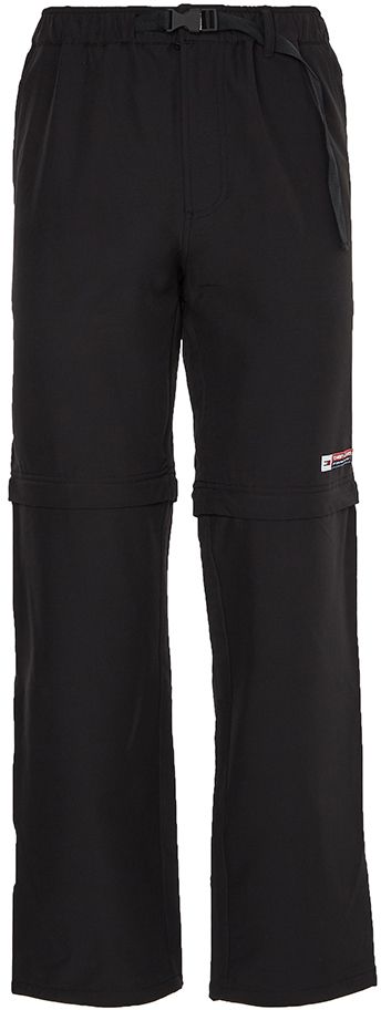 Tommy Jeans Nohavice - TJU WINDEAKER ZIP OFF PANT čierne