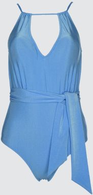 Trendyol Saks Halter Collar Tingling Detailed Swimsuit