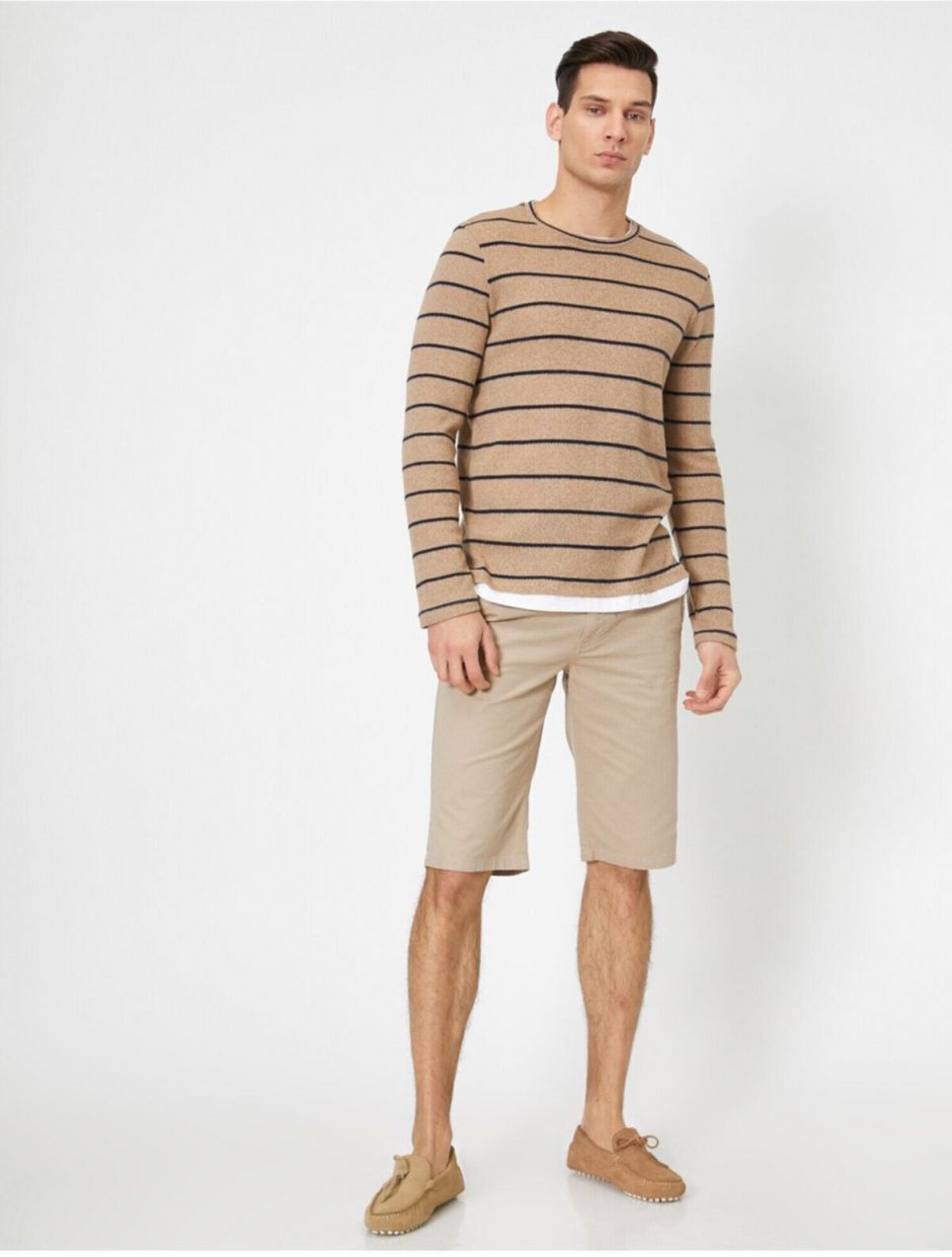 Koton Men's Ecru Pocket Detailed Shorts