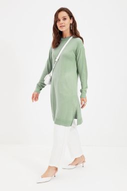Trendyol Mint Long Knitwear Sweater