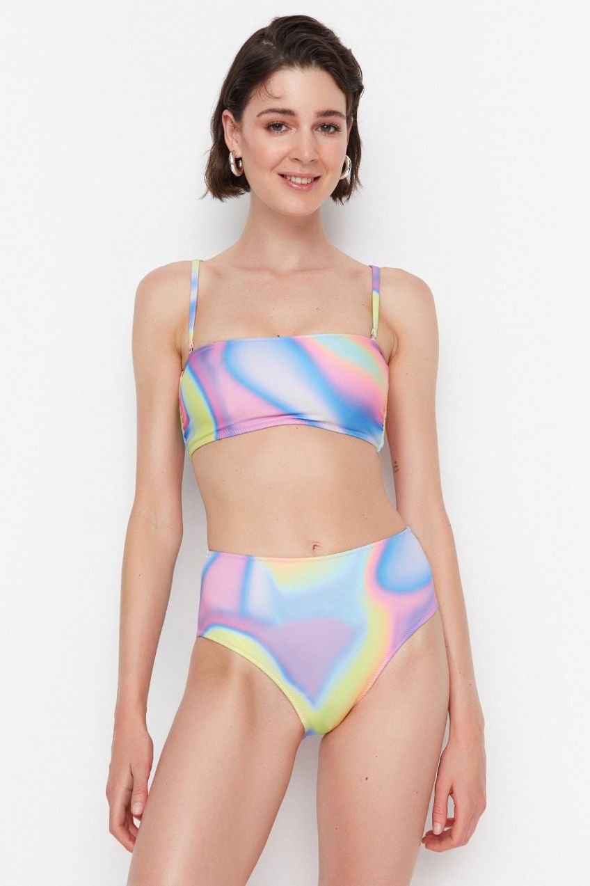 Dámsky bikinový top Trendyol Abstract