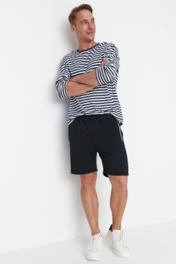 Trendyol Navy Blue Men's Regular Fit Mid-Length Shorts