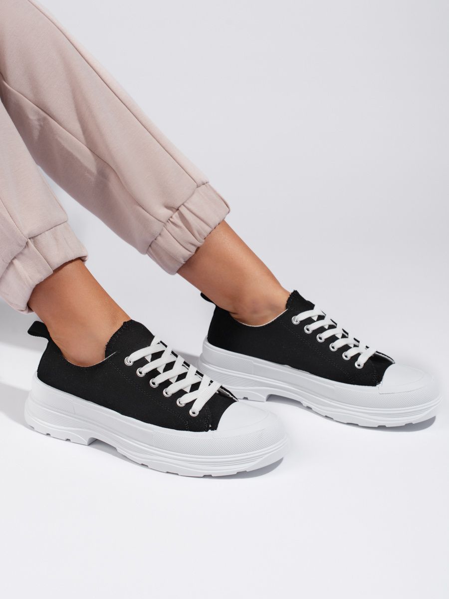 Shelvt Classic women's sneakers black
