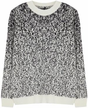 Trendyol Curve Gray Melange Stoned Knitwear Sweater