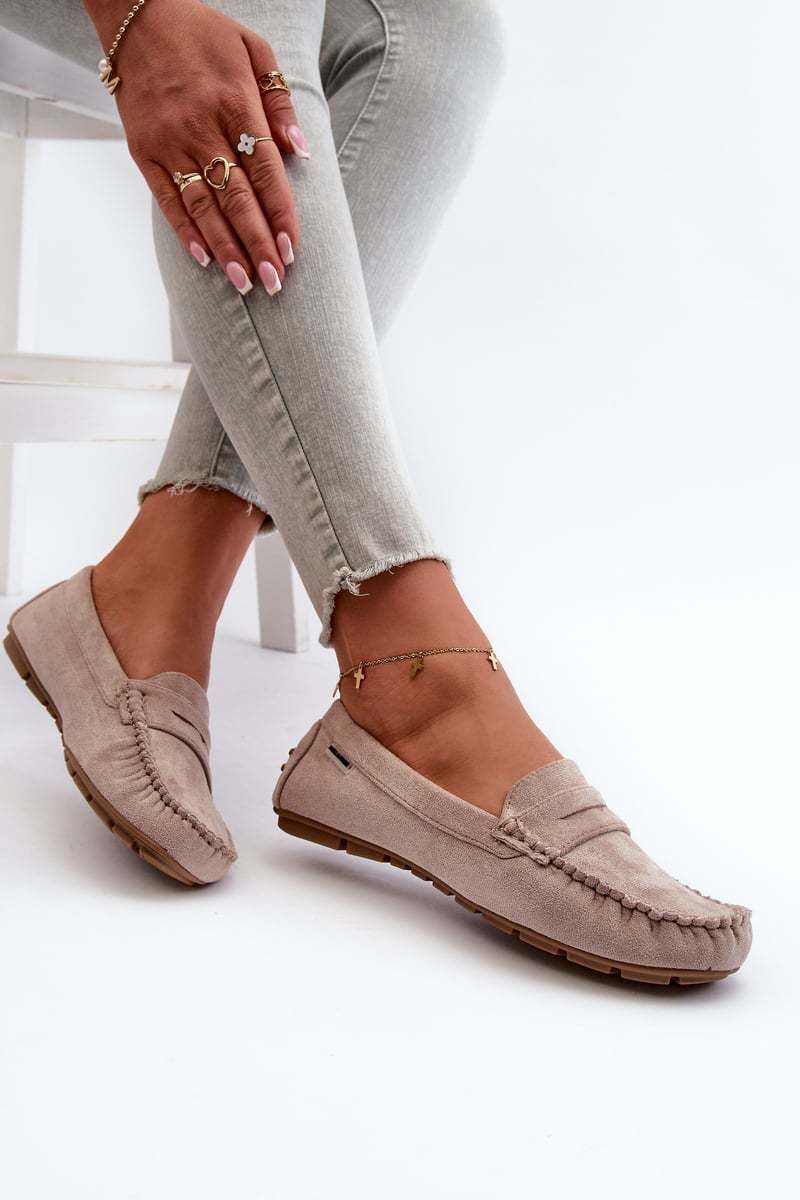 Women's Eco Suede Moccasins Beige Rerteria