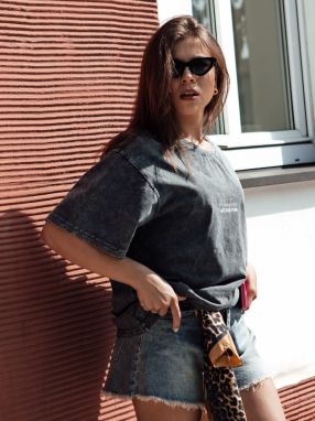 KASEKEN women's T-shirt graphite Dstreet