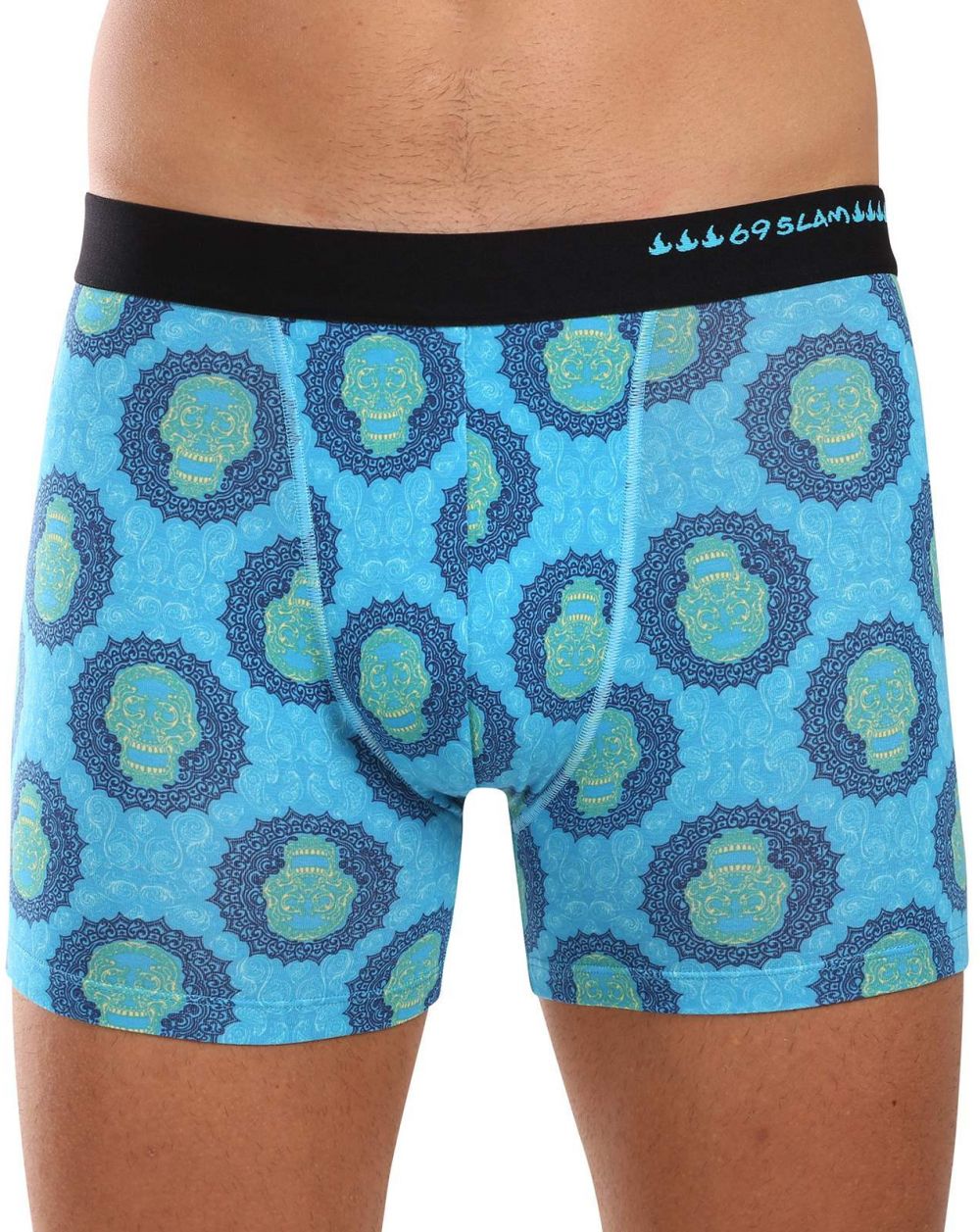 Men's boxers 69SLAM fit bamboo SKULL MANDALA