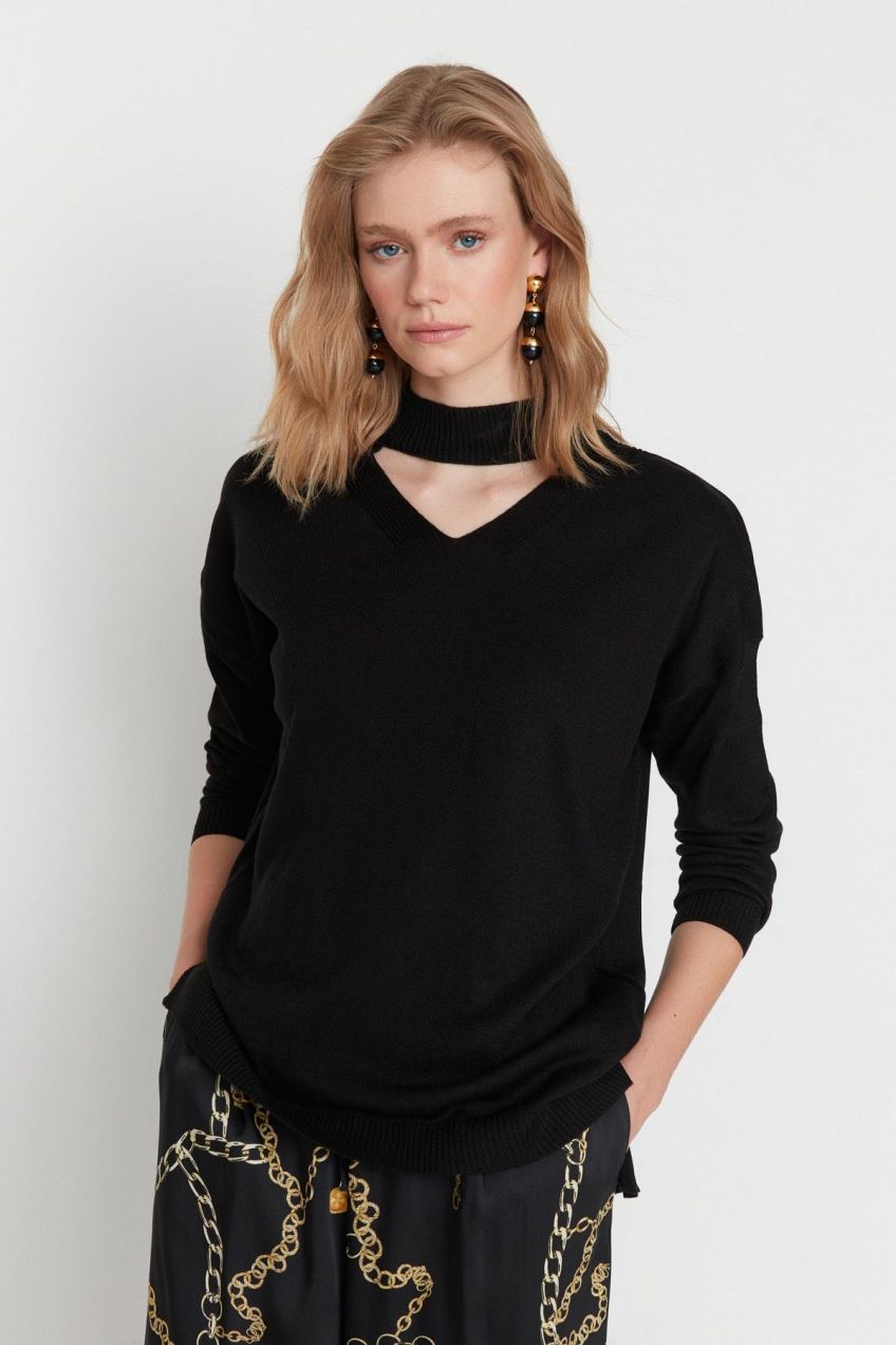 Dámsky sveter Trendyol Choker Collar