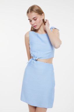 Trendyol Blue Cut Out Detailed Dress