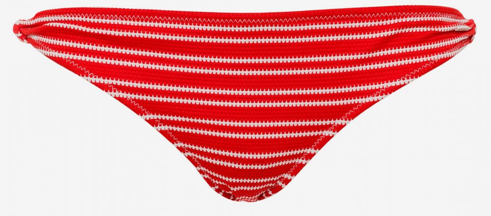 Červený dámsky pruhovaný spodný diel plaviek Pepe Jeans
