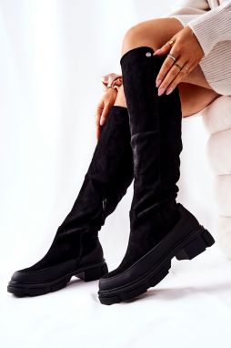 Suede heeled shoes black Kalisso