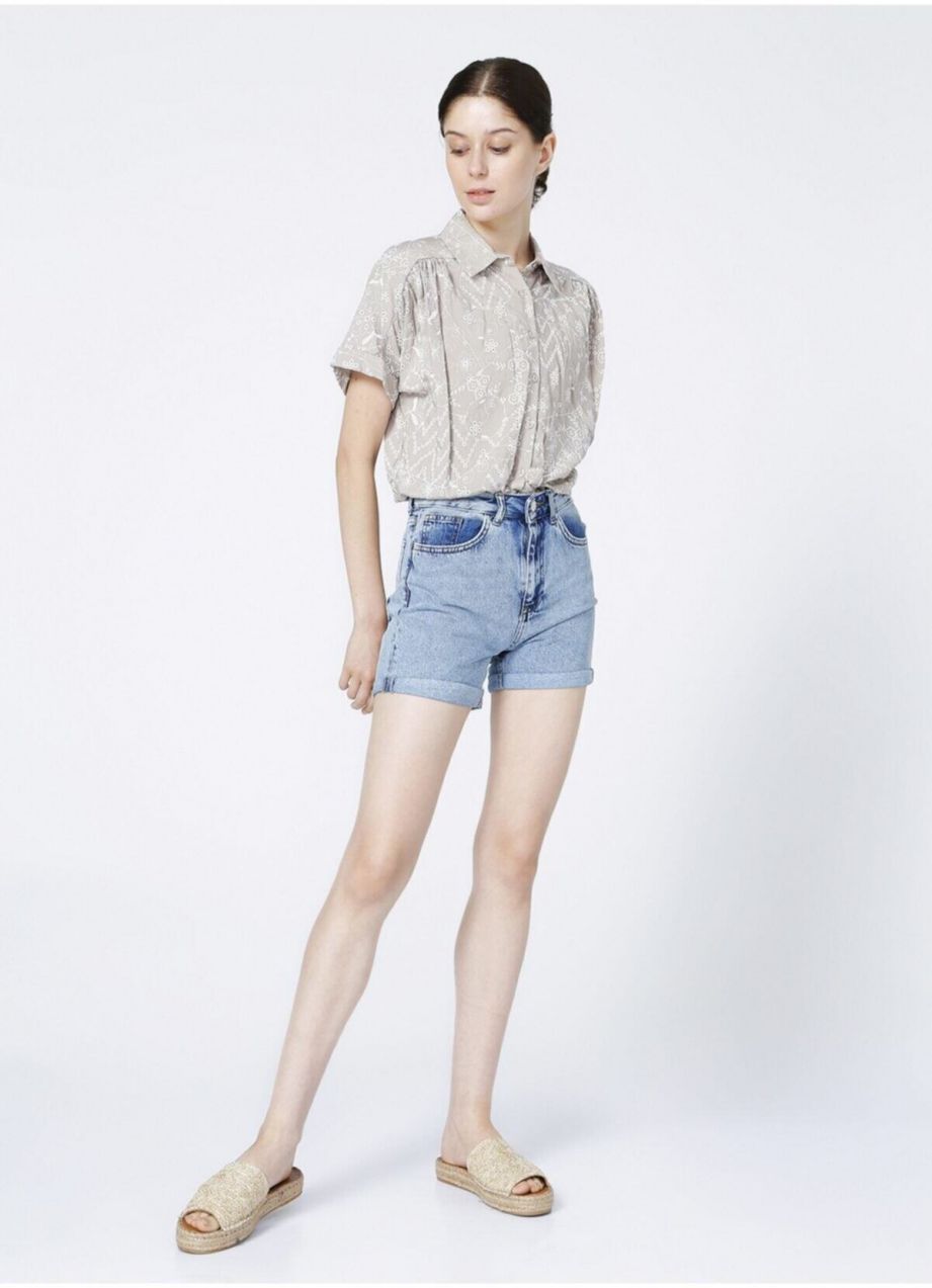 Koton Women's Lightweight Indigo Shorts & Bermuda 1AK03040OD