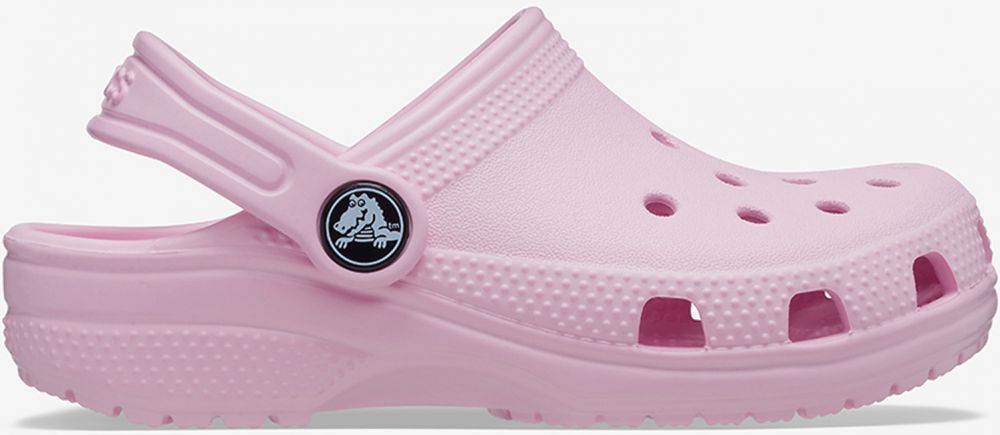 Svetloružové dievčenské papuče Crocs