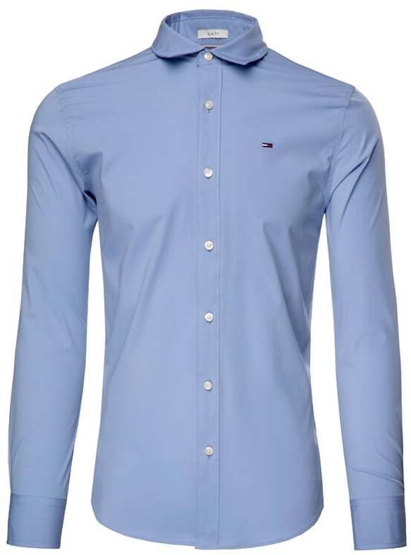 Tommy Jeans Košeľa - Tommy Hilfiger TJM ORIGINAL STRETCH SHIRT bledomodrá