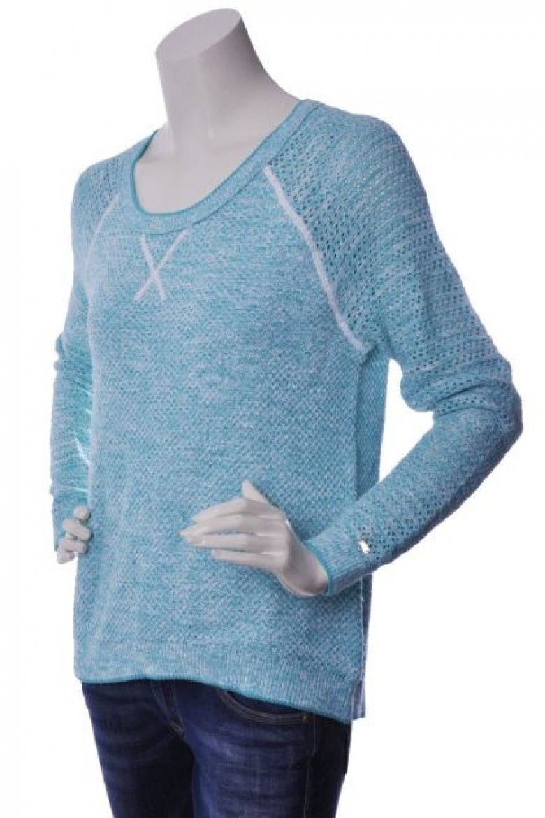 Tommy Hilfiger Sveter - PISANI TEXTURE MARL SWTR modrý