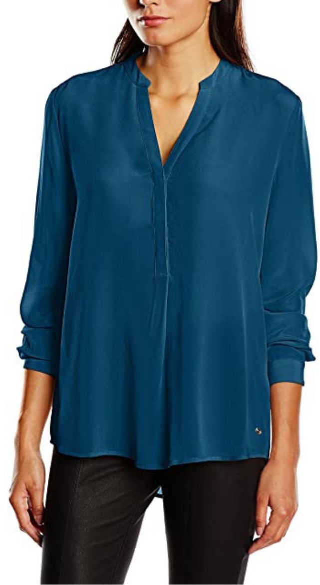 Tommy Hilfiger Blúzka - CYBIL BLOUSE LS modrá