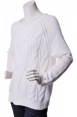 Tommy Hilfiger Sveter - SIENNA C-NK SWTR biely