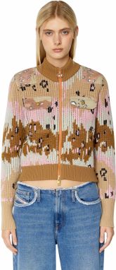 Diesel Kardigán - M-AGGY KNITWEAR hnedý