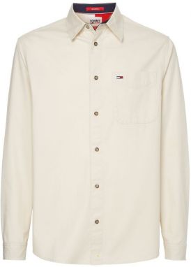 Tommy Jeans Košeľa - TJM NOVEL COLLEGIATE SHIRT biela