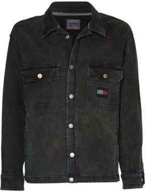 Tommy Jeans Bunda - UTILITY SHIRT JKT RCYCR  CF7101 čierna
