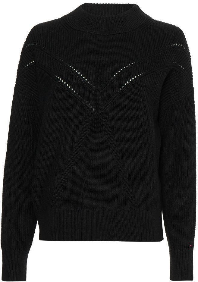 Tommy Hilfiger Sveter - COTTON M-NK čierny