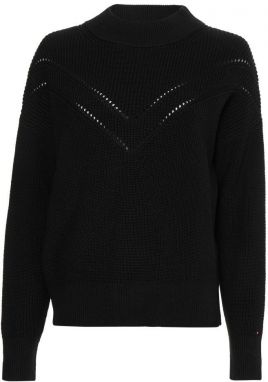 Tommy Hilfiger Sveter - COTTON M-NK čierny