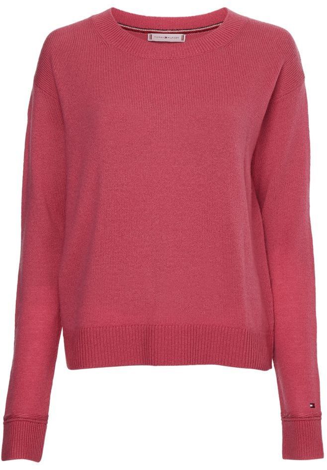 Tommy Hilfiger Sveter - SOFTWOOL C-NK SWEATER ružový