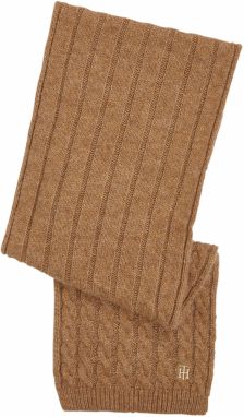 Tommy Hilfiger Šál - TH TIMELESS SCARF CA hnedý