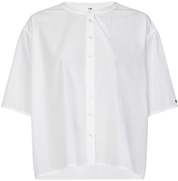 Tommy Hilfiger Blúzka - LEA BLOUSE SS biela