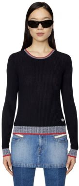 Diesel Sveter - M-ARIANNE KNITWEAR čierny