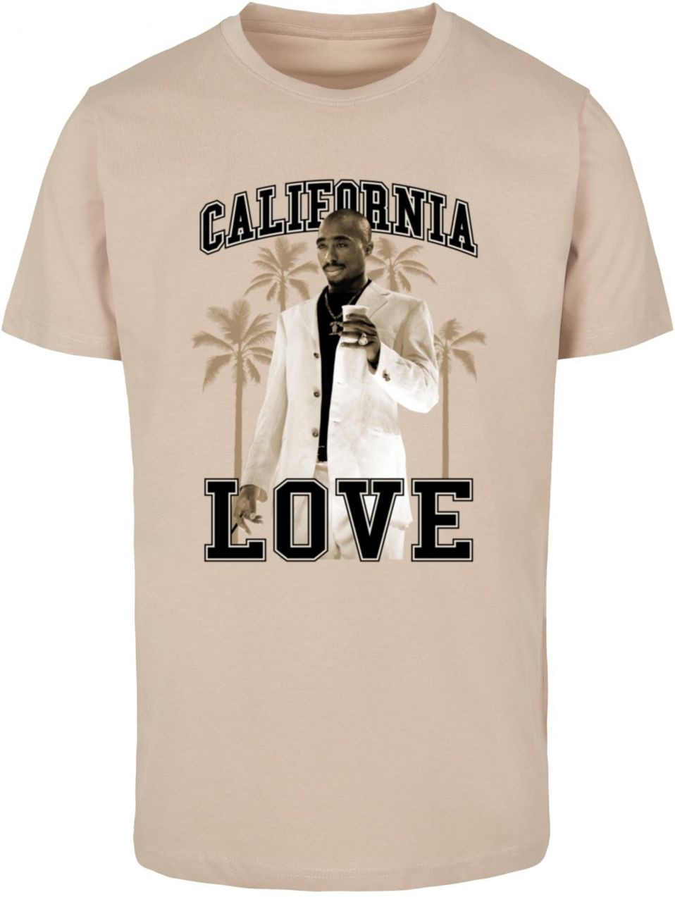 Men's T-shirt California Love Palm Trees beige