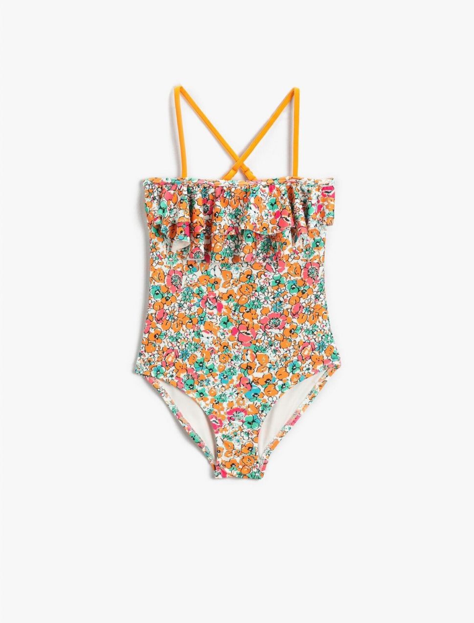 Koton Swimsuit Floral Printed Ruffled