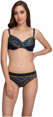 Dagi Women's Navy Blue Underwired Bikini Set