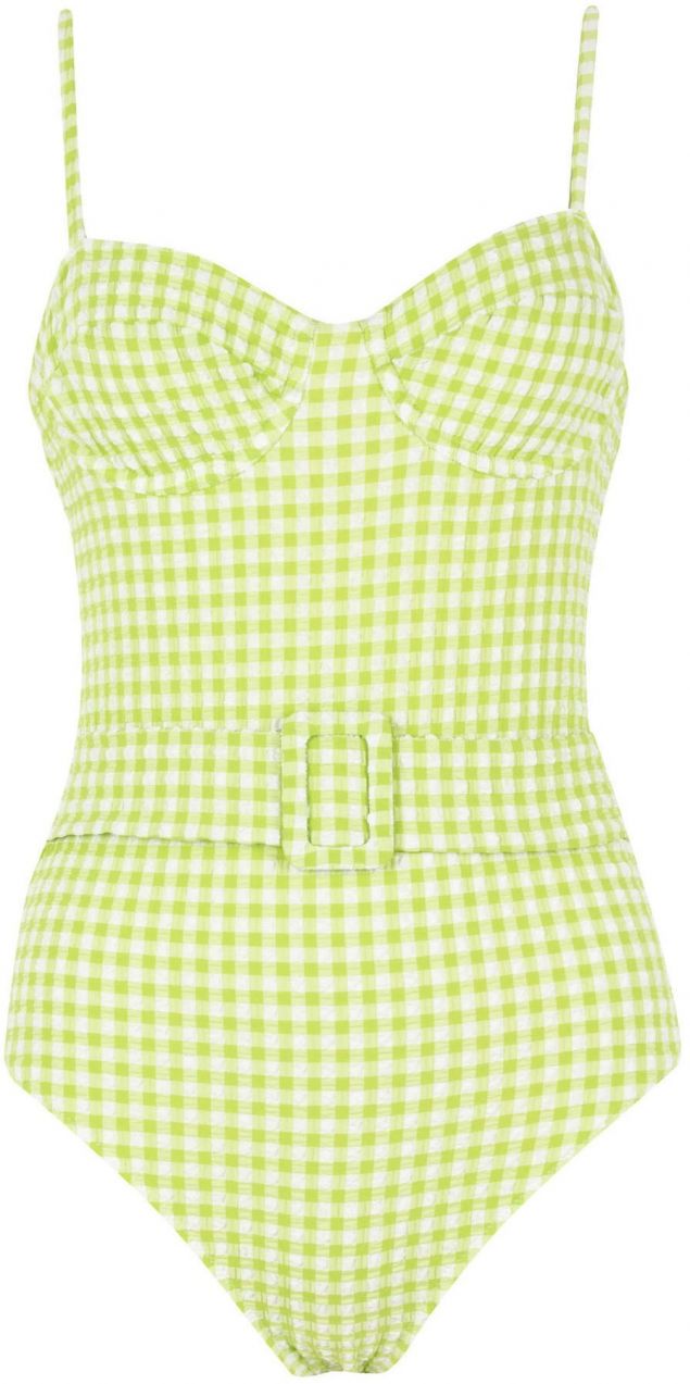DEFACTO Regular Fit Plaid Swimsuit