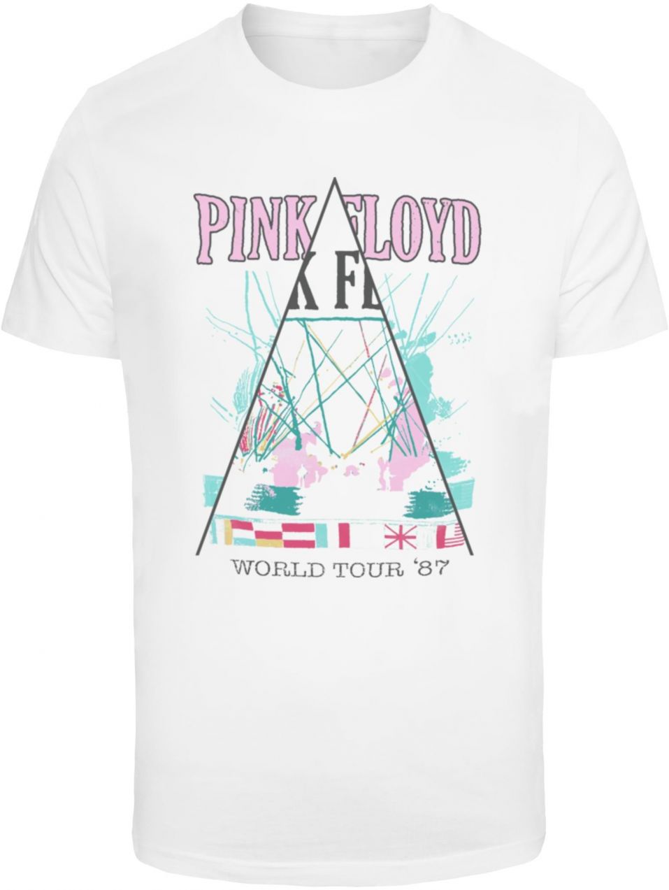 Men's T-shirt Pink Floyd World Tour 87 white